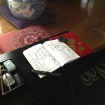 筆と墨でご記帳を