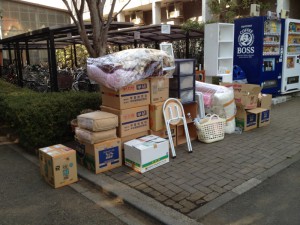 手際よく並べられ、乗車待ち