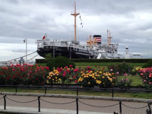 スタート地点の氷川丸